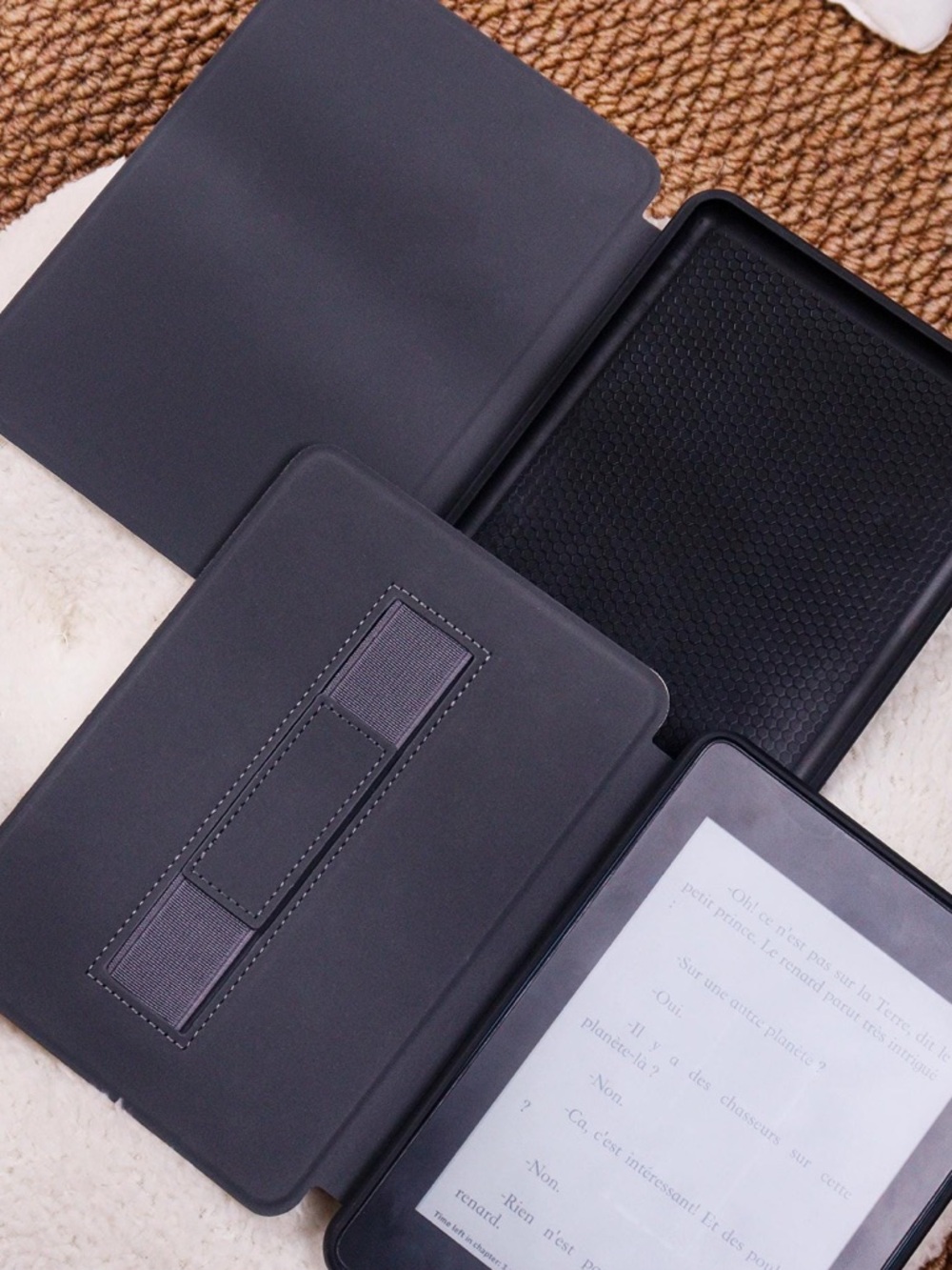 Kindle case 12th edition paperwhite 7”. green stripe cat - Picture 2 of 2